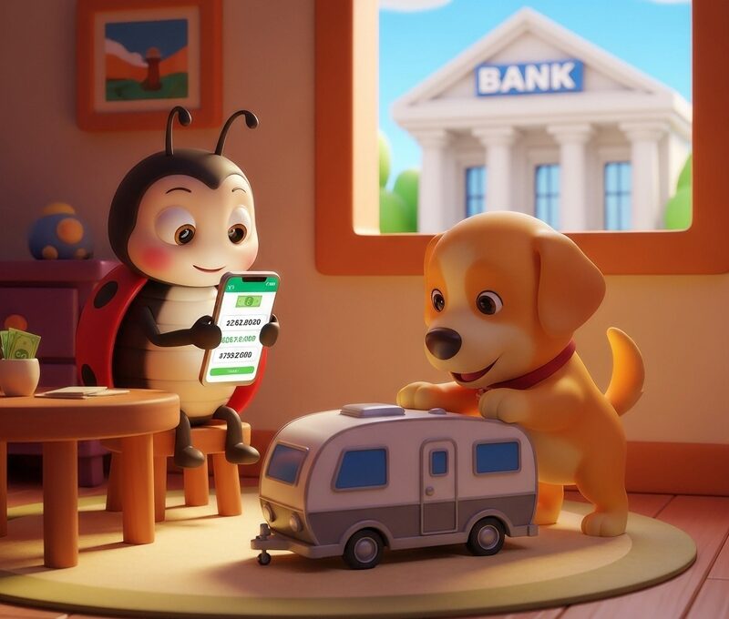 スマホから銀行振込を実施している